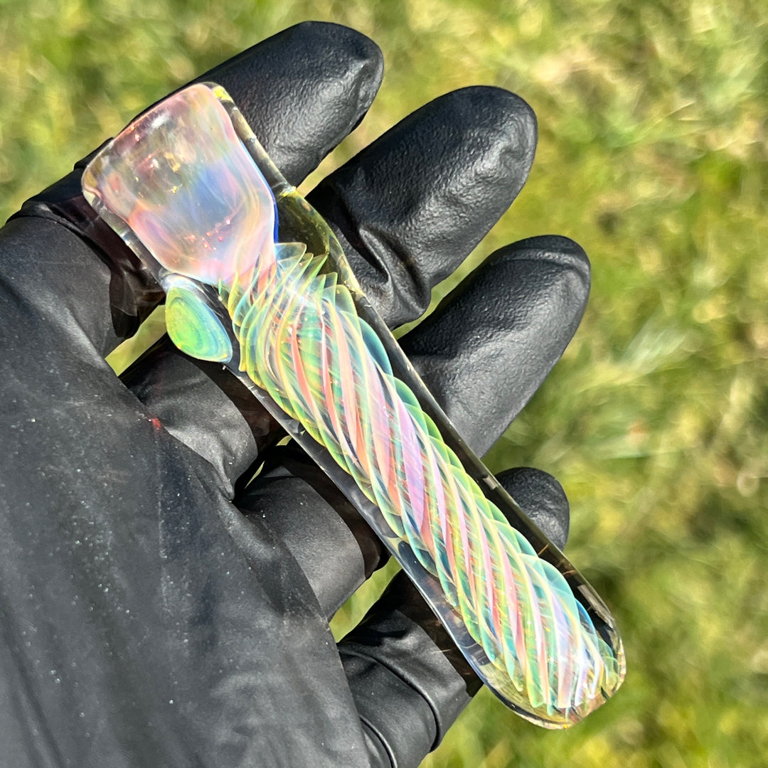 Thick Fume Chillum + Case Combo Glass Pipe Chuck Glass