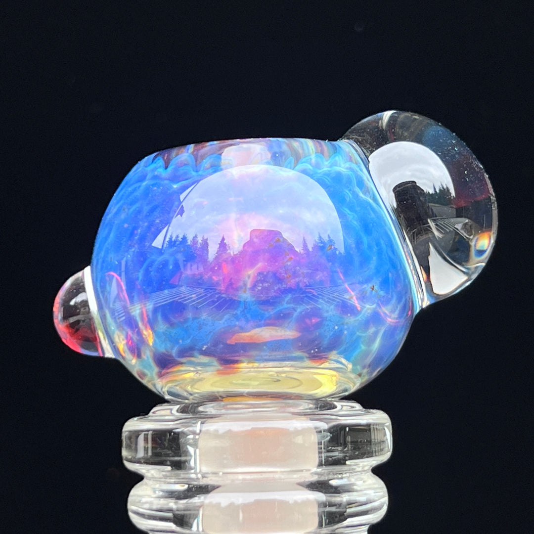 14mm Purple Nebula Pull Slide Accessory Tako Glass   