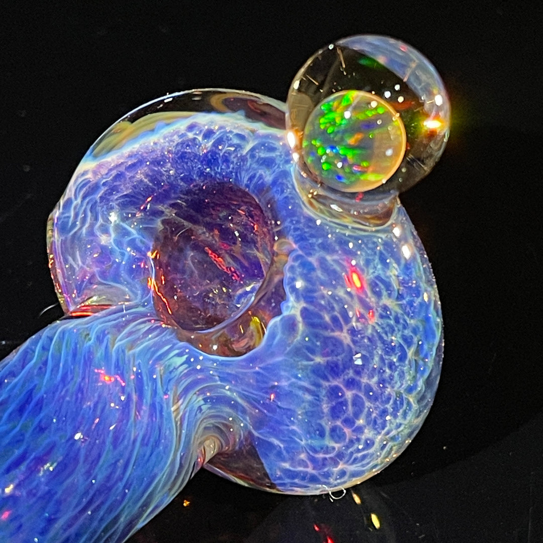 Purple Nebula Black Opal Pipe Glass Pipe Tako Glass   