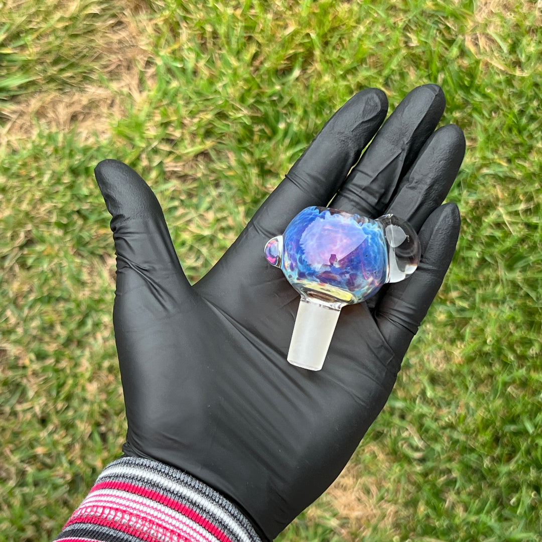 14mm Purple Nebula Pull Slide Accessory Tako Glass   