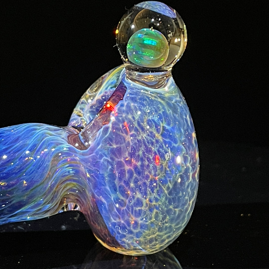 Purple Nebula Black Opal Pipe Glass Pipe Tako Glass   