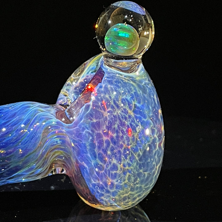 Purple Nebula Black Opal Pipe Glass Pipe Tako Glass   