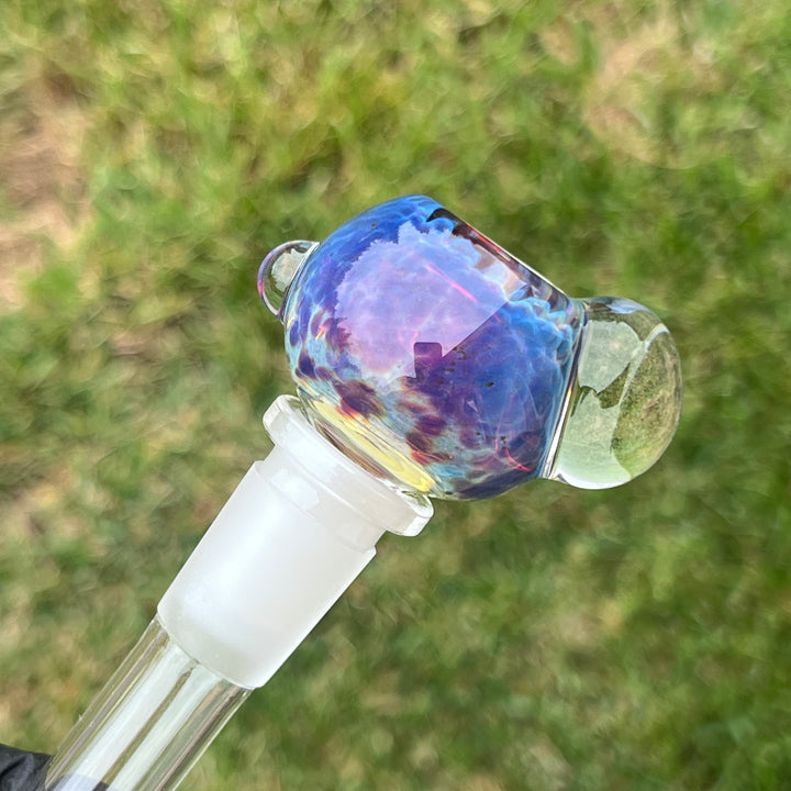 14mm Purple Nebula Pull Slide Accessory Tako Glass   