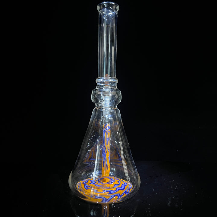 Heady Worked Beaker Glass Pipe Tako Glass   