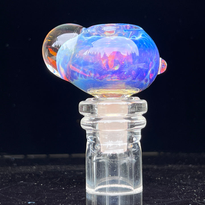 14mm Purple Nebula Pull Slide Accessory Tako Glass   