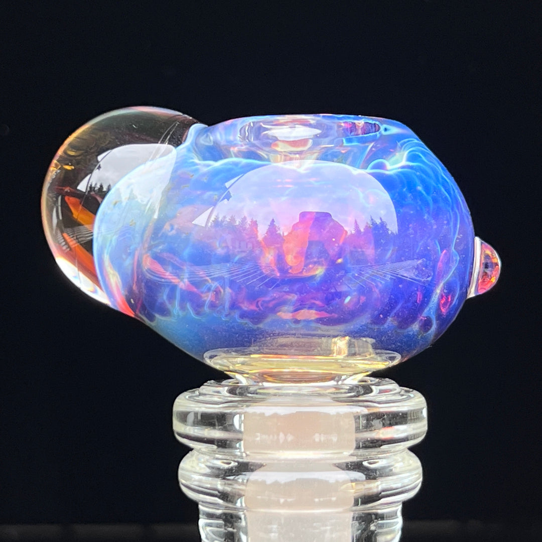 14mm Purple Nebula Pull Slide Accessory Tako Glass   