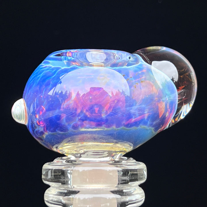 14mm Purple Nebula Pull Slide Accessory Tako Glass   