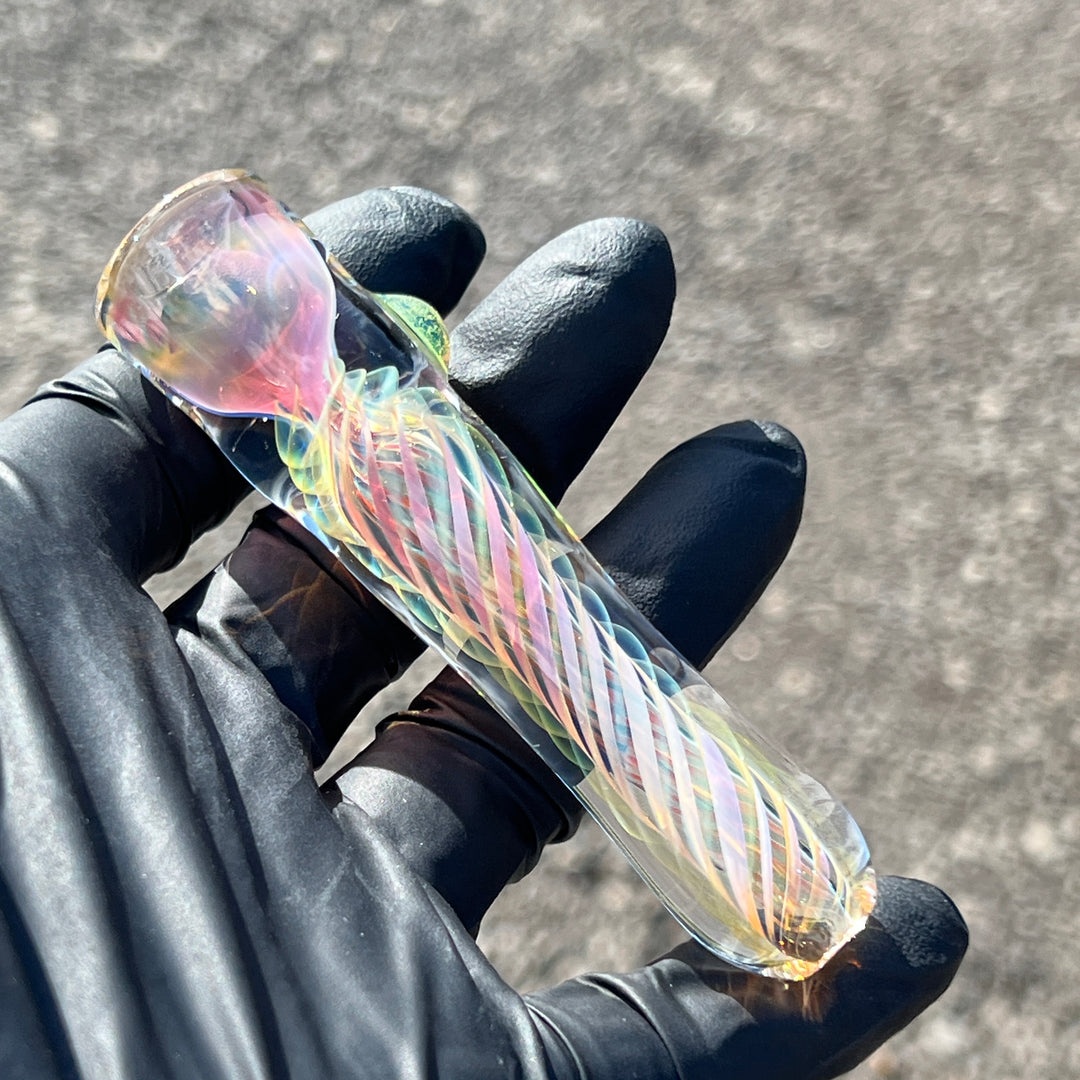 Thick Fume Chillum + Case Combo Glass Pipe Chuck Glass