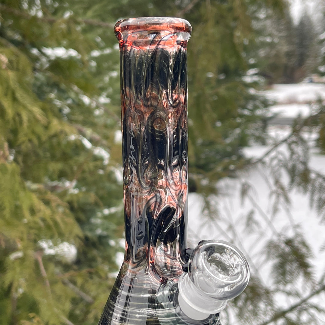 8.5" Vampiric Red Beaker Bong Glass Pipe Mary Jane's Glass