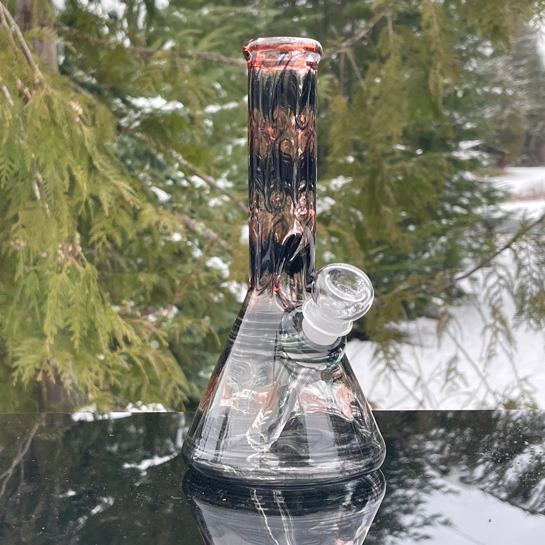 8.5" Vampiric Red Beaker Bong Glass Pipe Mary Jane's Glass