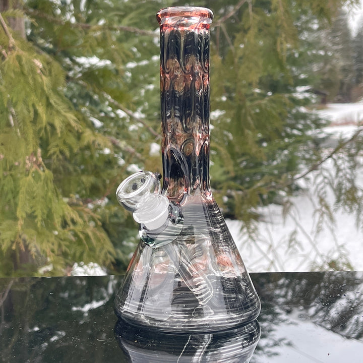 8.5" Vampiric Red Beaker Bong Glass Pipe Mary Jane's Glass