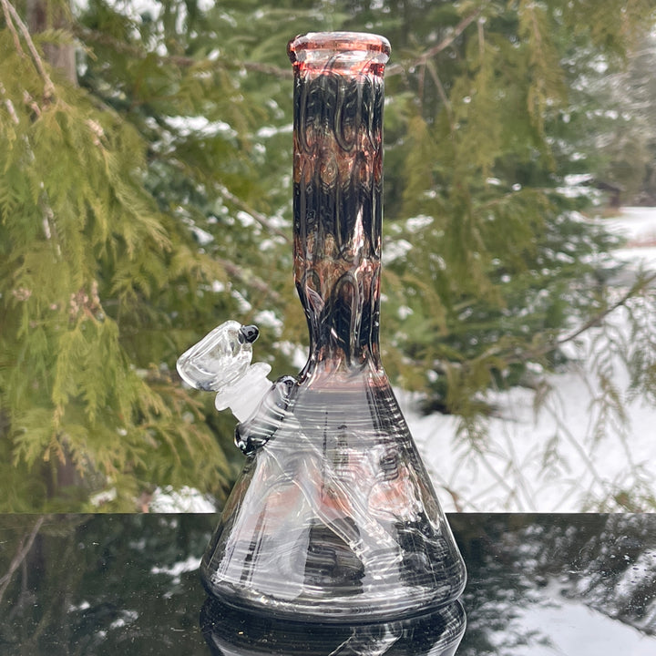 8.5" Vampiric Red Beaker Bong Glass Pipe Mary Jane's Glass