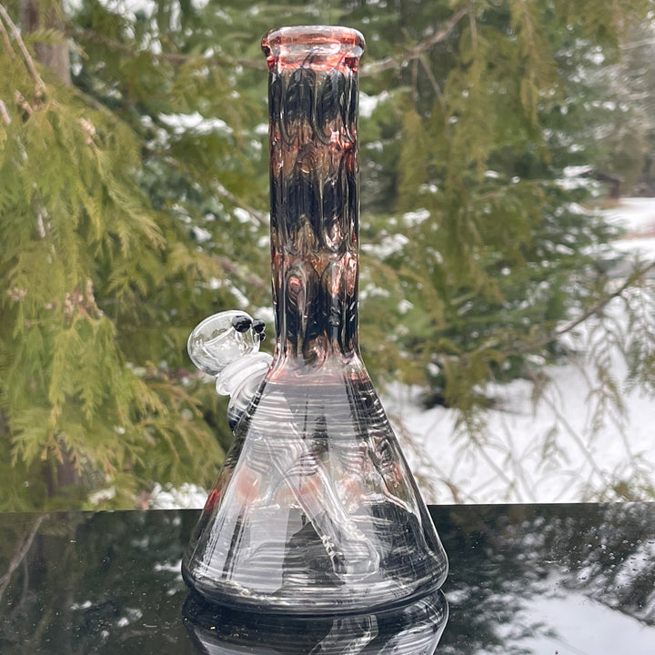 8.5" Vampiric Red Beaker Bong Glass Pipe Mary Jane's Glass