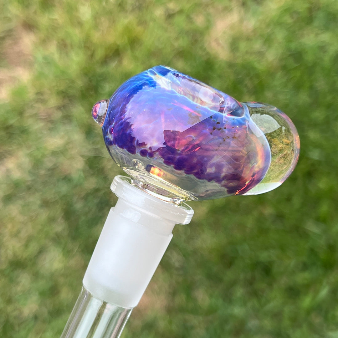 14mm Purple Nebula Pull Slide Accessory Tako Glass   