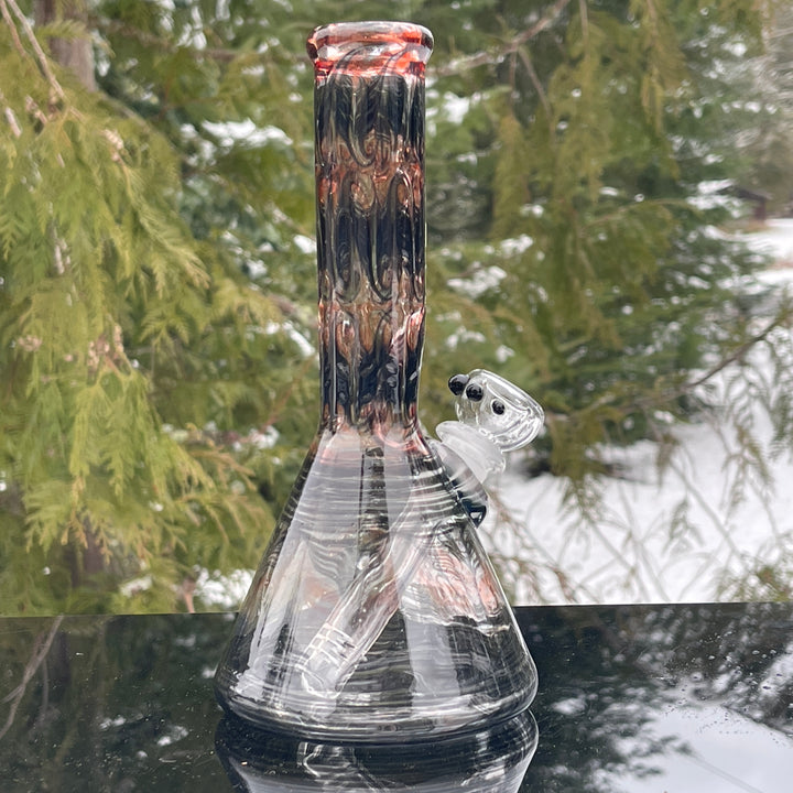 8.5" Vampiric Red Beaker Bong Glass Pipe Mary Jane's Glass