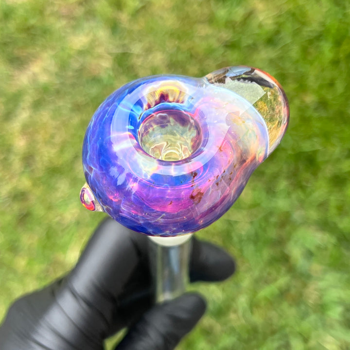 14mm Purple Nebula Pull Slide Accessory Tako Glass   