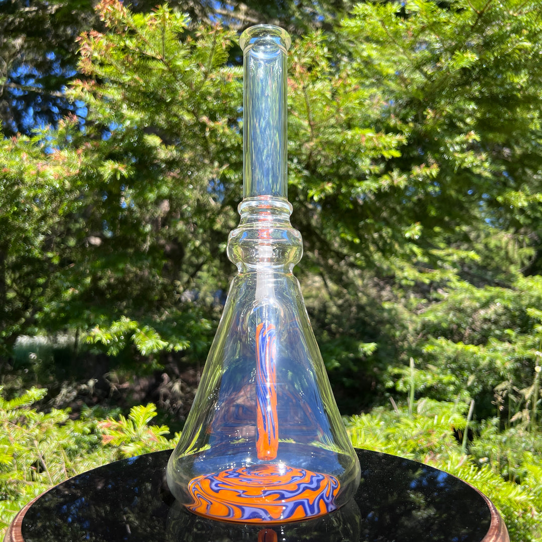 Heady Worked Beaker Glass Pipe Tako Glass   