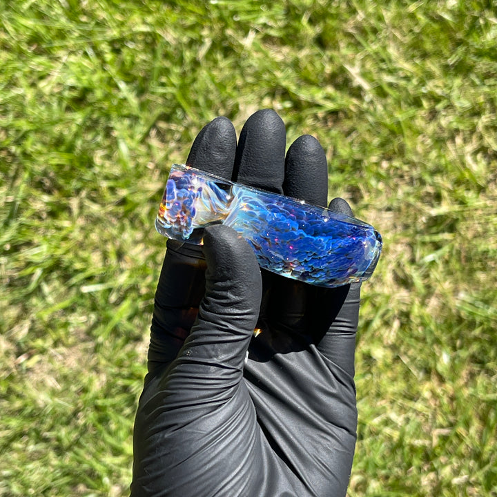 Purple Nebula Window Chillum Glass Pipe Tako Glass   