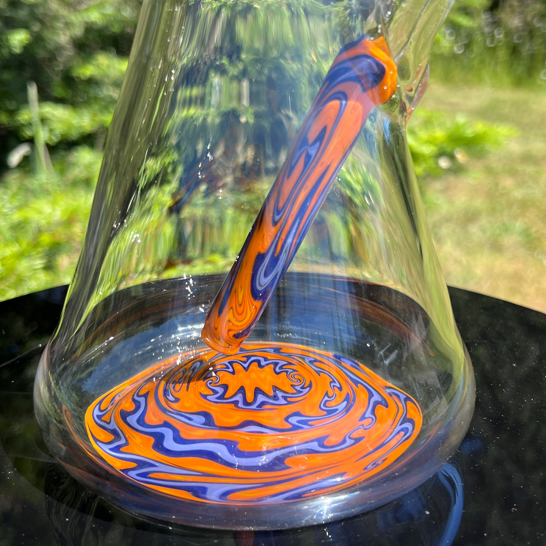 Heady Worked Beaker Glass Pipe Tako Glass   