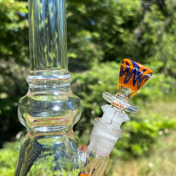 Heady Worked Beaker Glass Pipe Tako Glass   