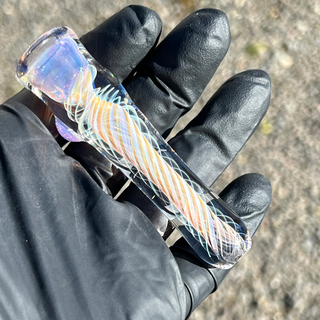 Thick Fume Chillum + Case Combo Glass Pipe Chuck Glass