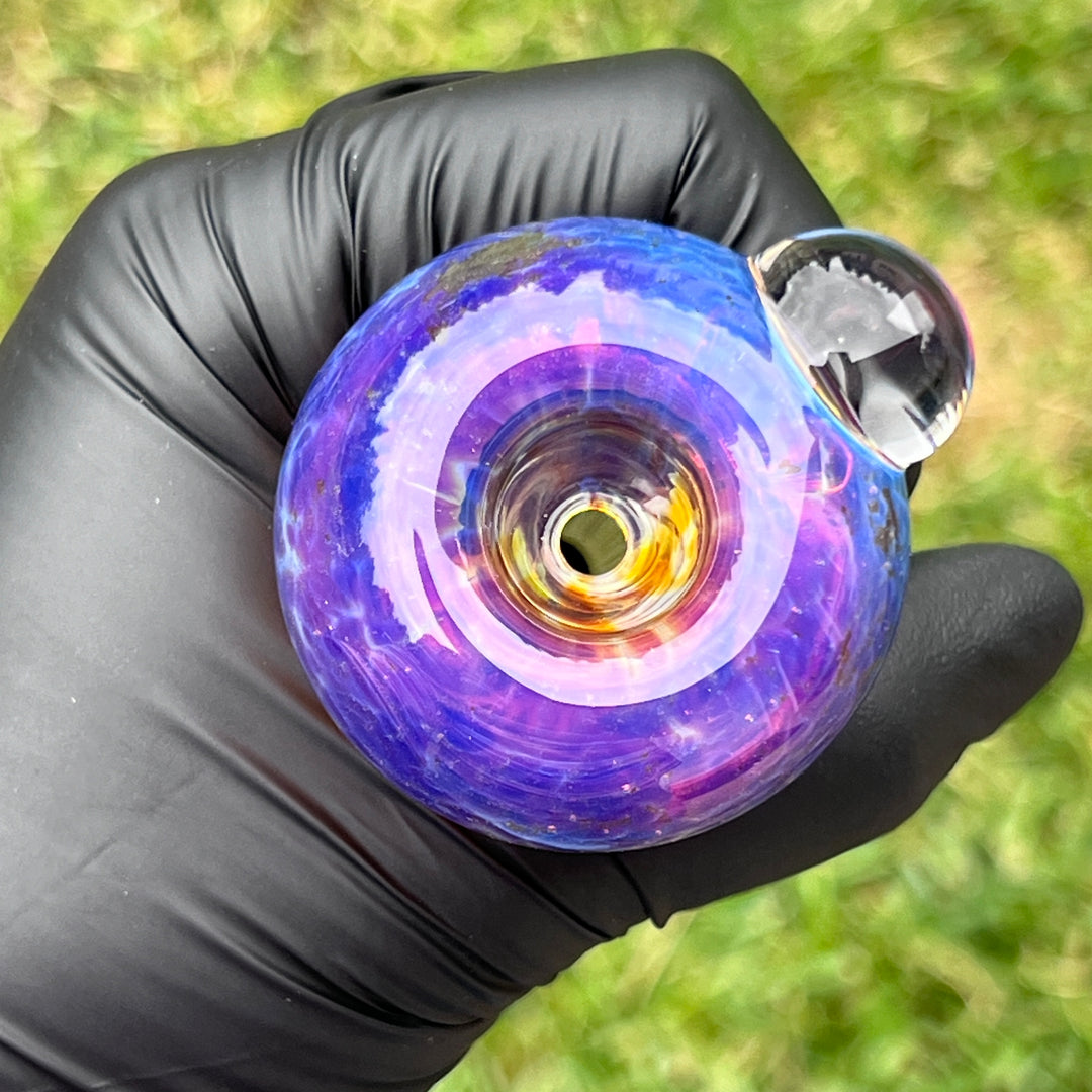 14mm Purple Nebula Pull Slide Accessory Tako Glass   