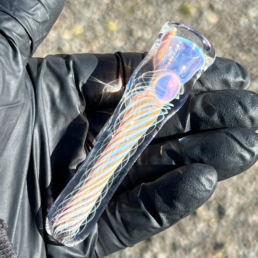 Thick Fume Chillum + Case Combo Glass Pipe Chuck Glass