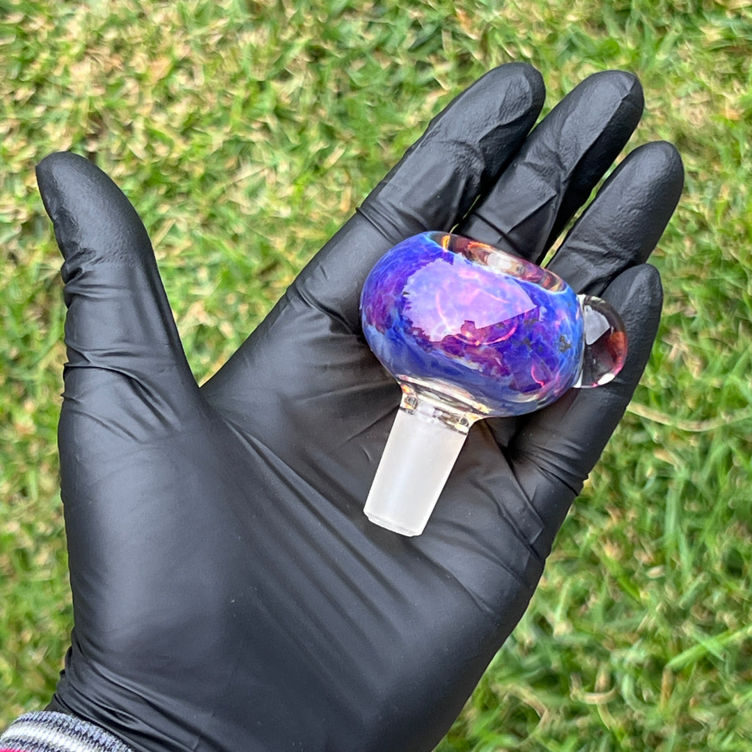 14mm Purple Nebula Pull Slide Accessory Tako Glass   