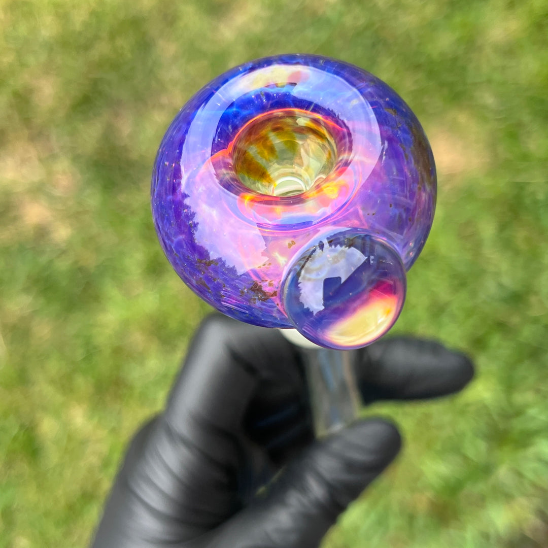 14mm Purple Nebula Pull Slide Accessory Tako Glass   