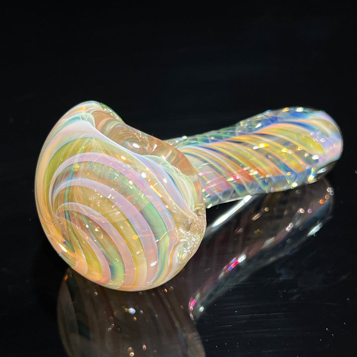 Thick Fume Pipe Green Slyme Marble Glass Pipe Chuck Glass   