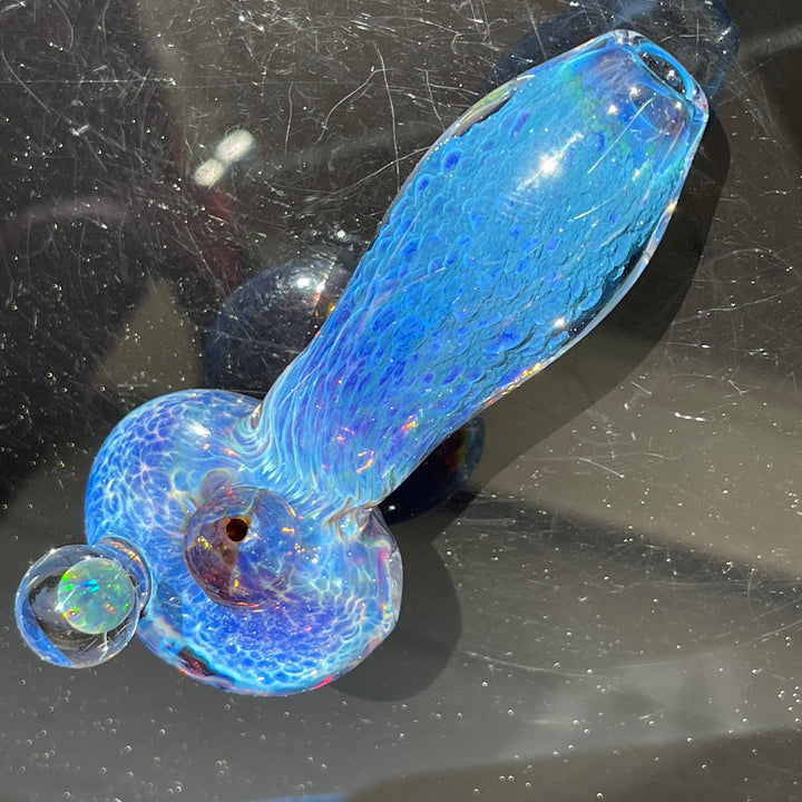 Purple Nebula Black Opal Pipe Glass Pipe Tako Glass   