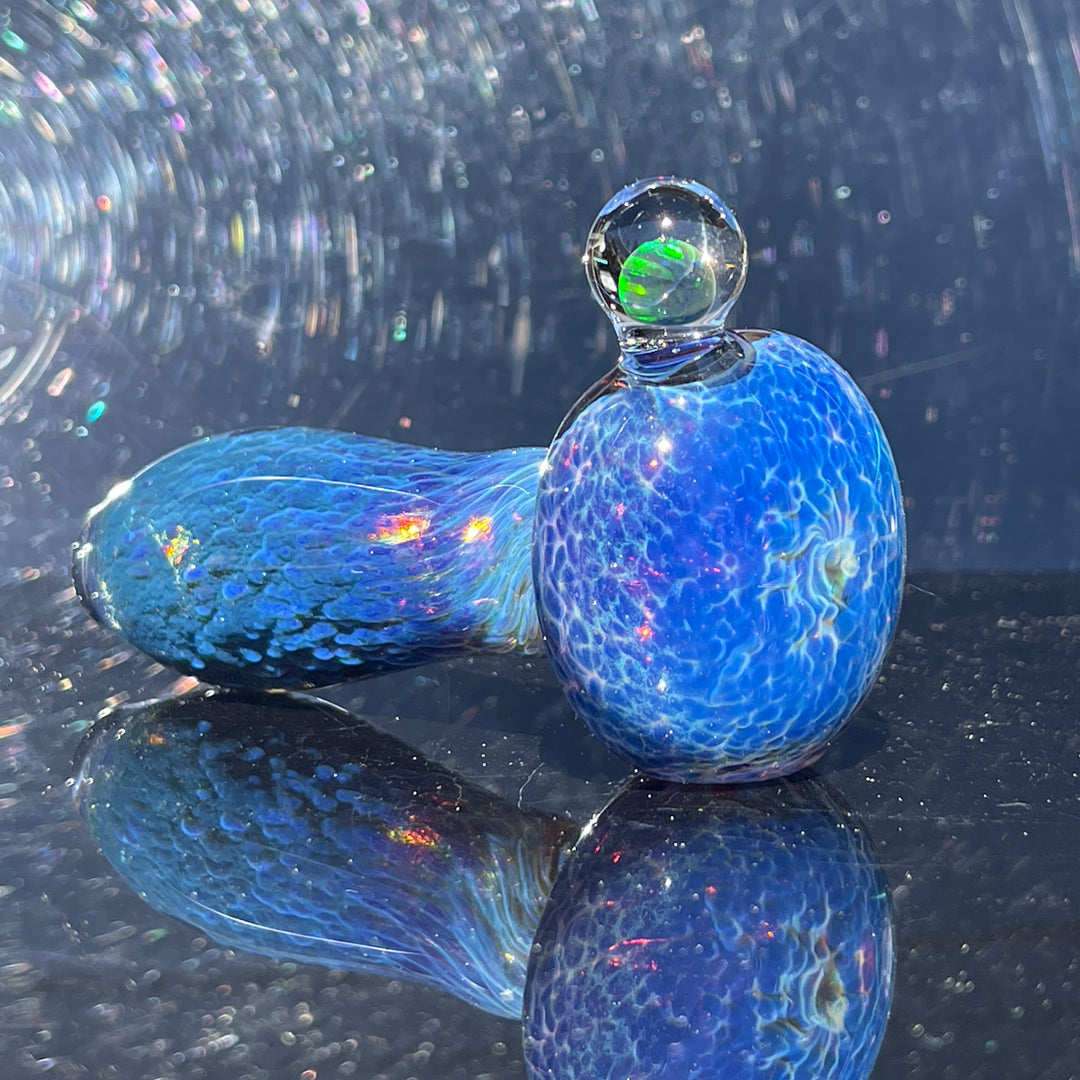 Purple Nebula Black Opal Pipe Glass Pipe Tako Glass   