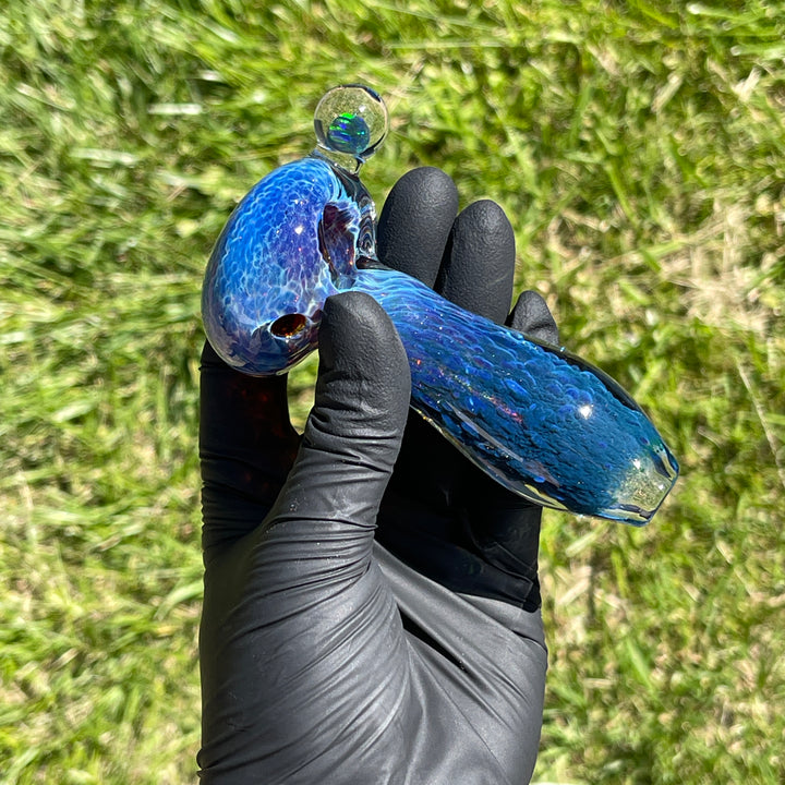 Purple Nebula Black Opal Pipe Glass Pipe Tako Glass   