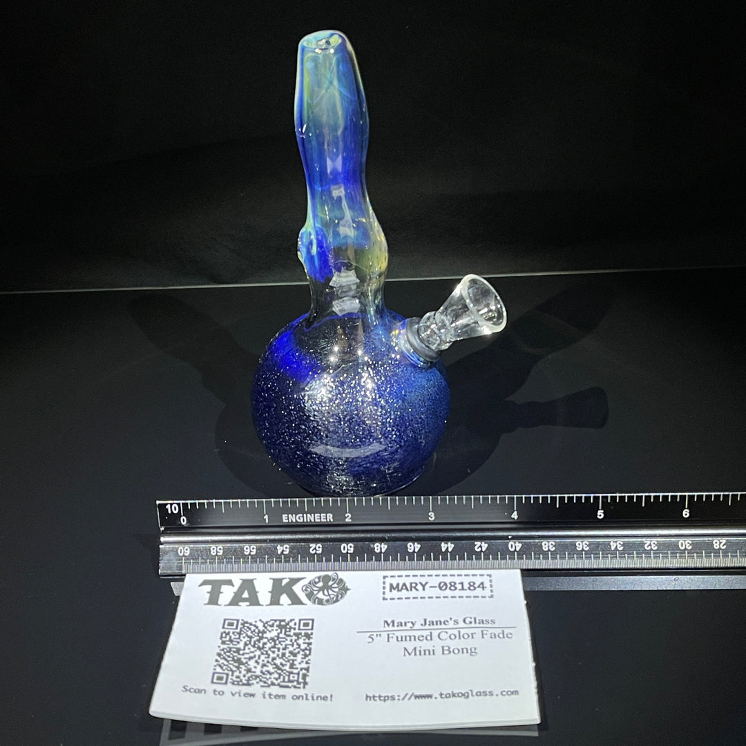 5" Fumed Color Fade Mini Bong Glass Pipe Mary Jane's Glass