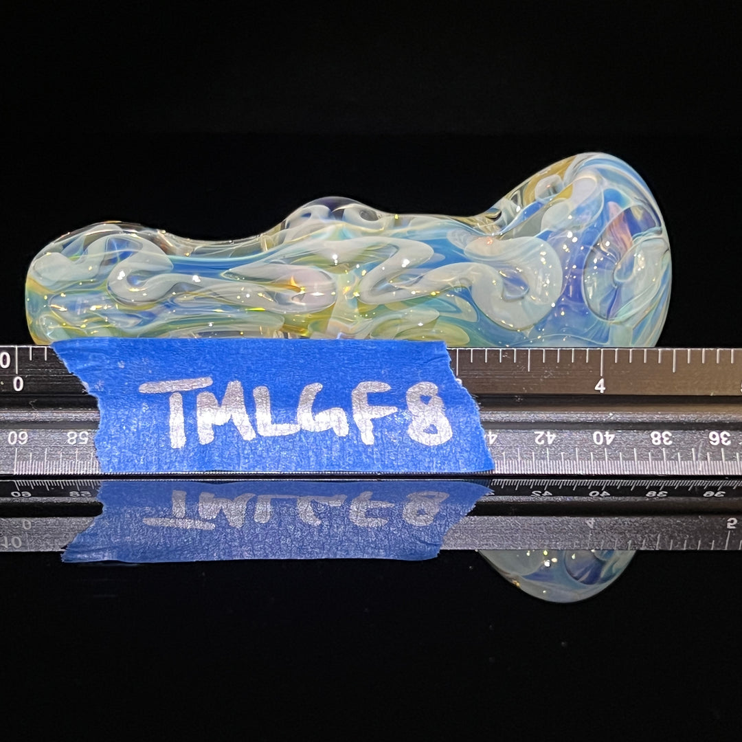 Large Ghost Flame Glass Pipe 8 Glass Pipe Tiny Mike   