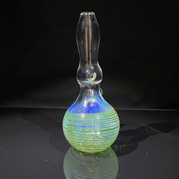 5" Fumed Color Rake Mini Bong Glass Pipe Mary Jane's Glass