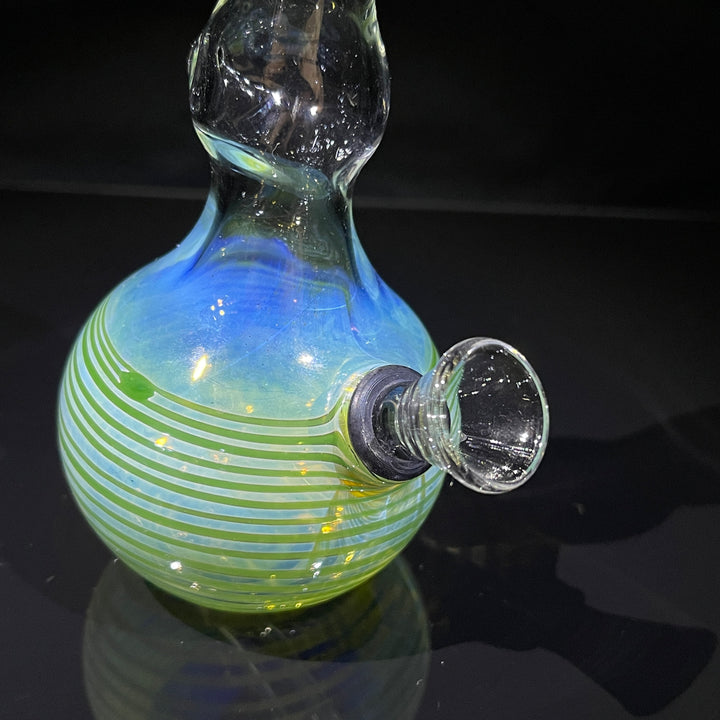 5" Fumed Color Rake Mini Bong Glass Pipe Mary Jane's Glass