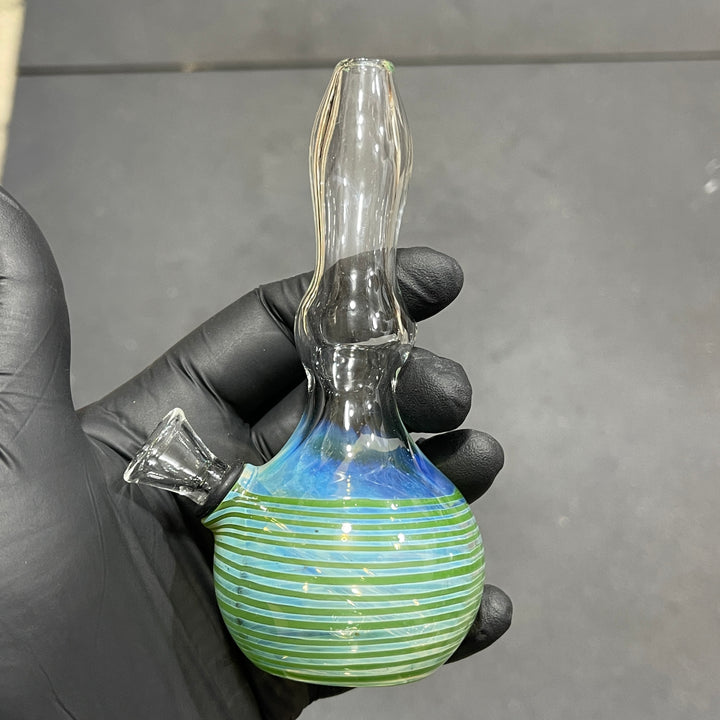 5" Fumed Color Rake Mini Bong Glass Pipe Mary Jane's Glass