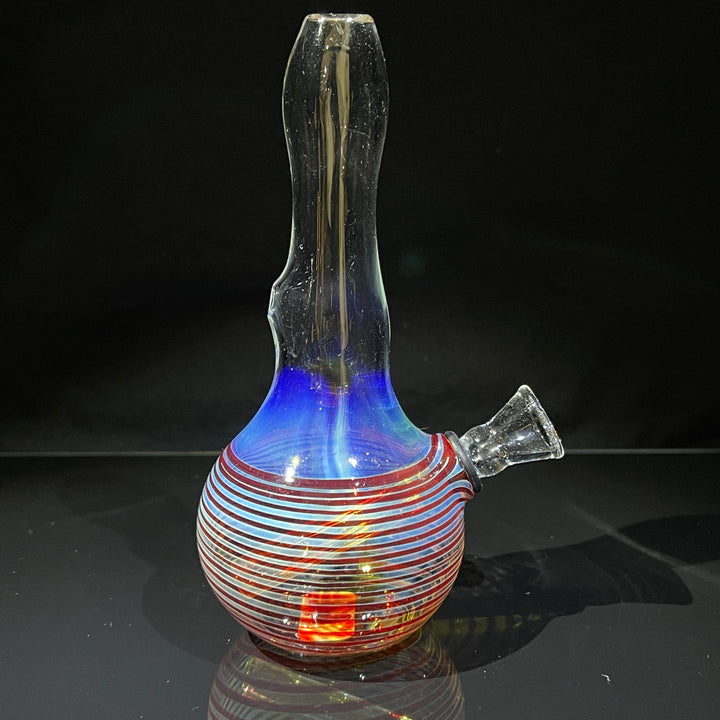 5" Fumed Color Rake Mini Bong Glass Pipe Mary Jane's Glass