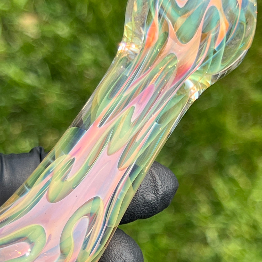 Large Ghost Flame Glass Pipe 9 Glass Pipe Tiny Mike   