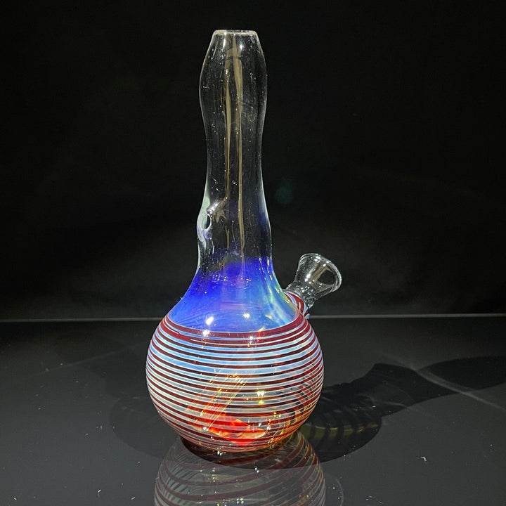 5" Fumed Color Rake Mini Bong Glass Pipe Mary Jane's Glass