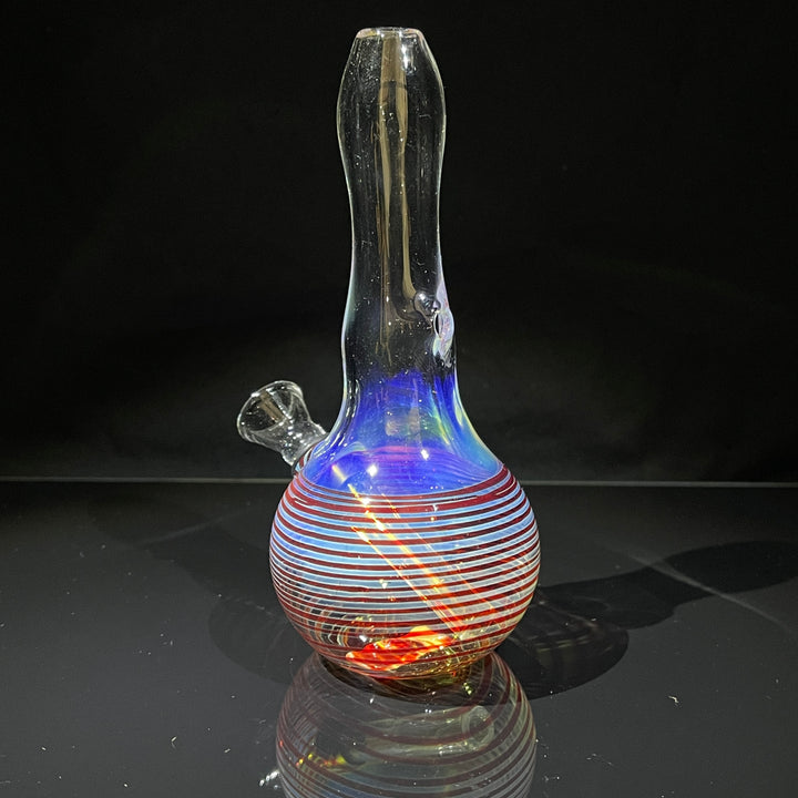 5" Fumed Color Rake Mini Bong Glass Pipe Mary Jane's Glass