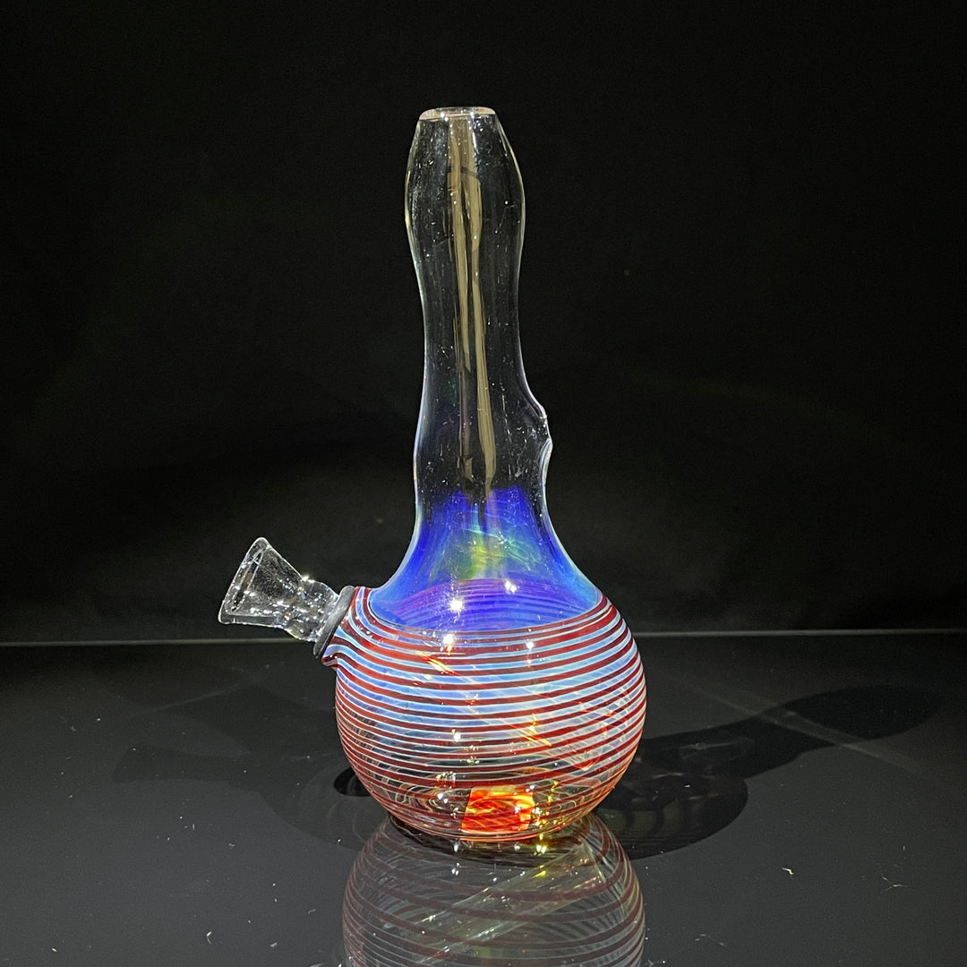 5" Fumed Color Rake Mini Bong Glass Pipe Mary Jane's Glass