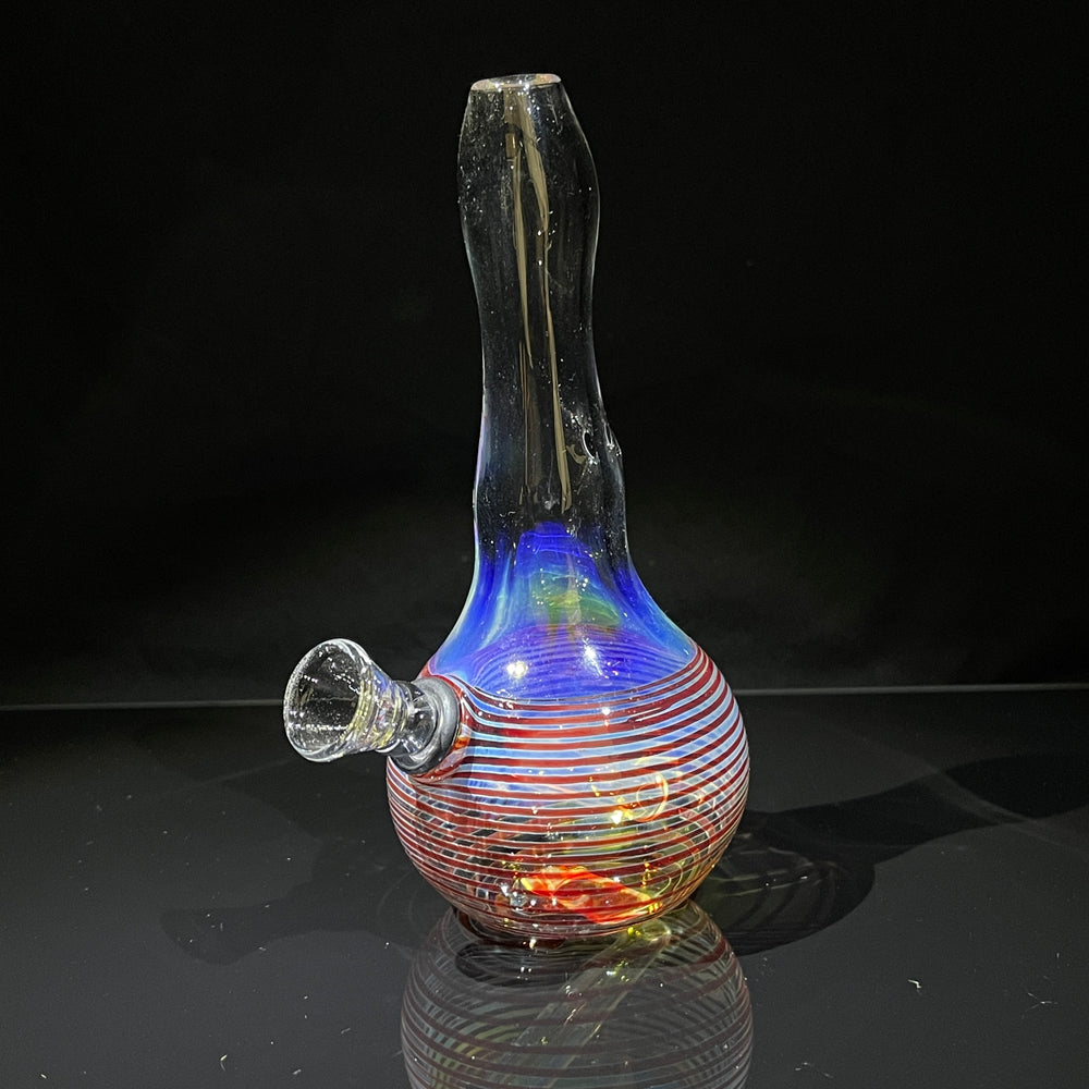 5" Fumed Color Rake Mini Bong Glass Pipe Mary Jane's Glass