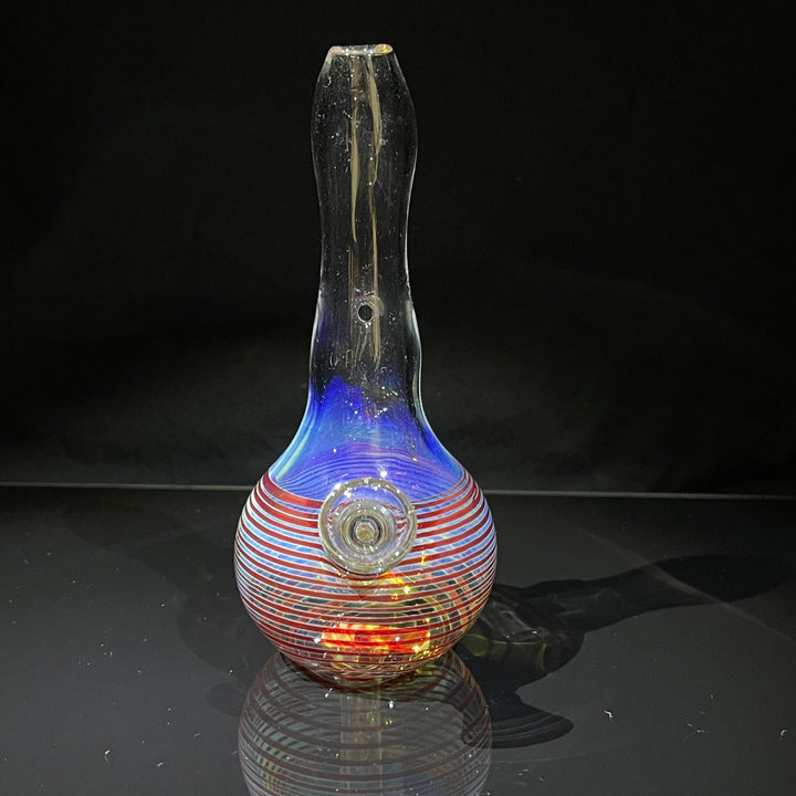 5" Fumed Color Rake Mini Bong Glass Pipe Mary Jane's Glass