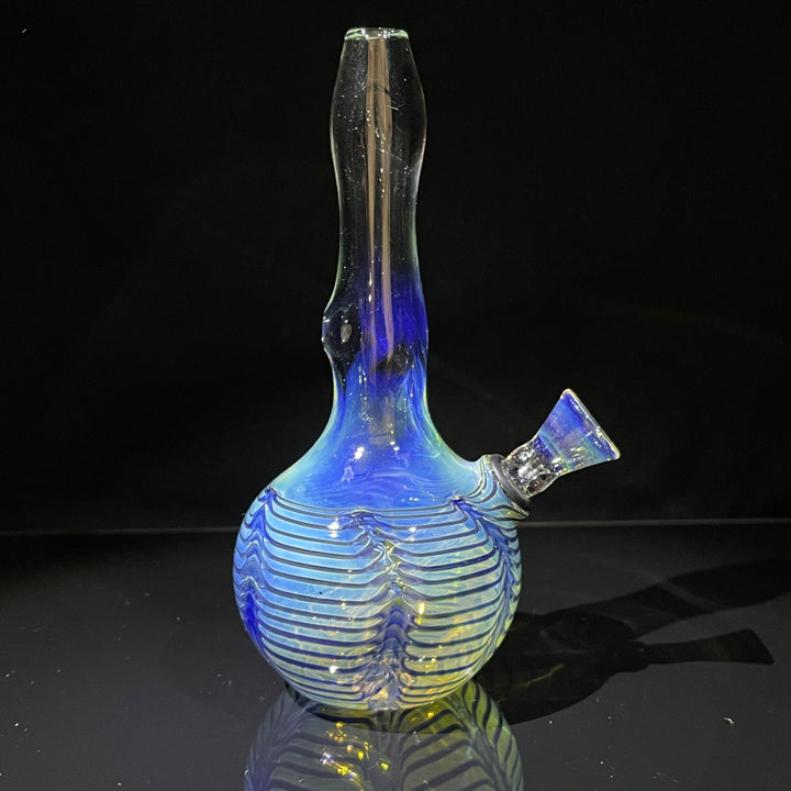 5" Fumed Color Rake Mini Bong Glass Pipe Mary Jane's Glass