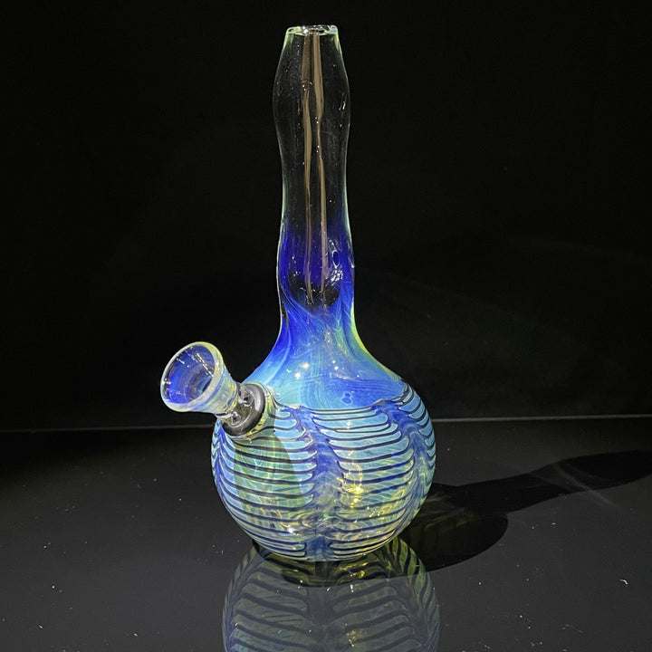 5" Fumed Color Rake Mini Bong Glass Pipe Mary Jane's Glass