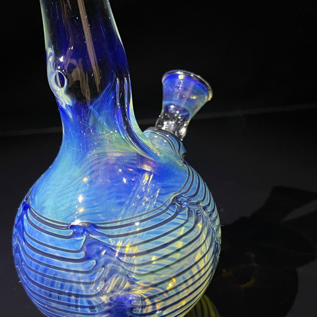 5" Fumed Color Rake Mini Bong Glass Pipe Mary Jane's Glass