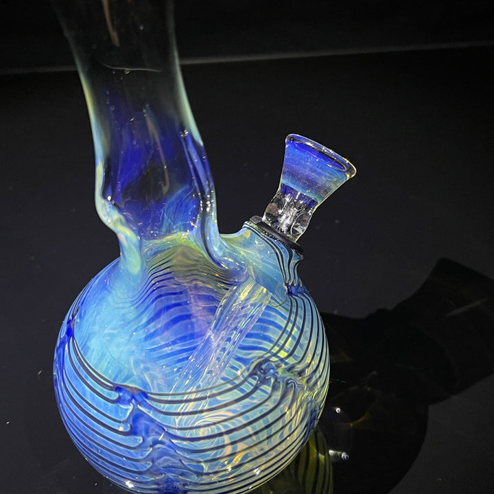 5" Fumed Color Rake Mini Bong Glass Pipe Mary Jane's Glass