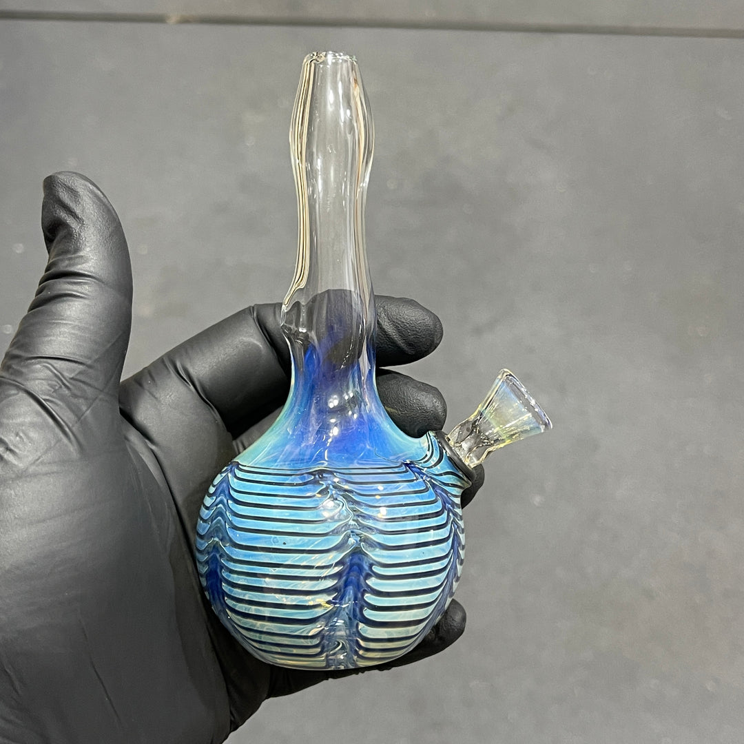 5" Fumed Color Rake Mini Bong Glass Pipe Mary Jane's Glass